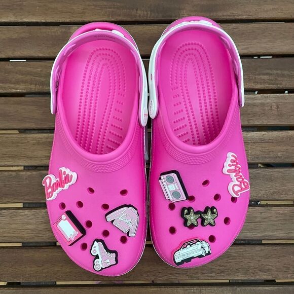 NWT Crocs Barbie Classic Clog Women Size 8 Men Siz 6 - Picture 1 of 11